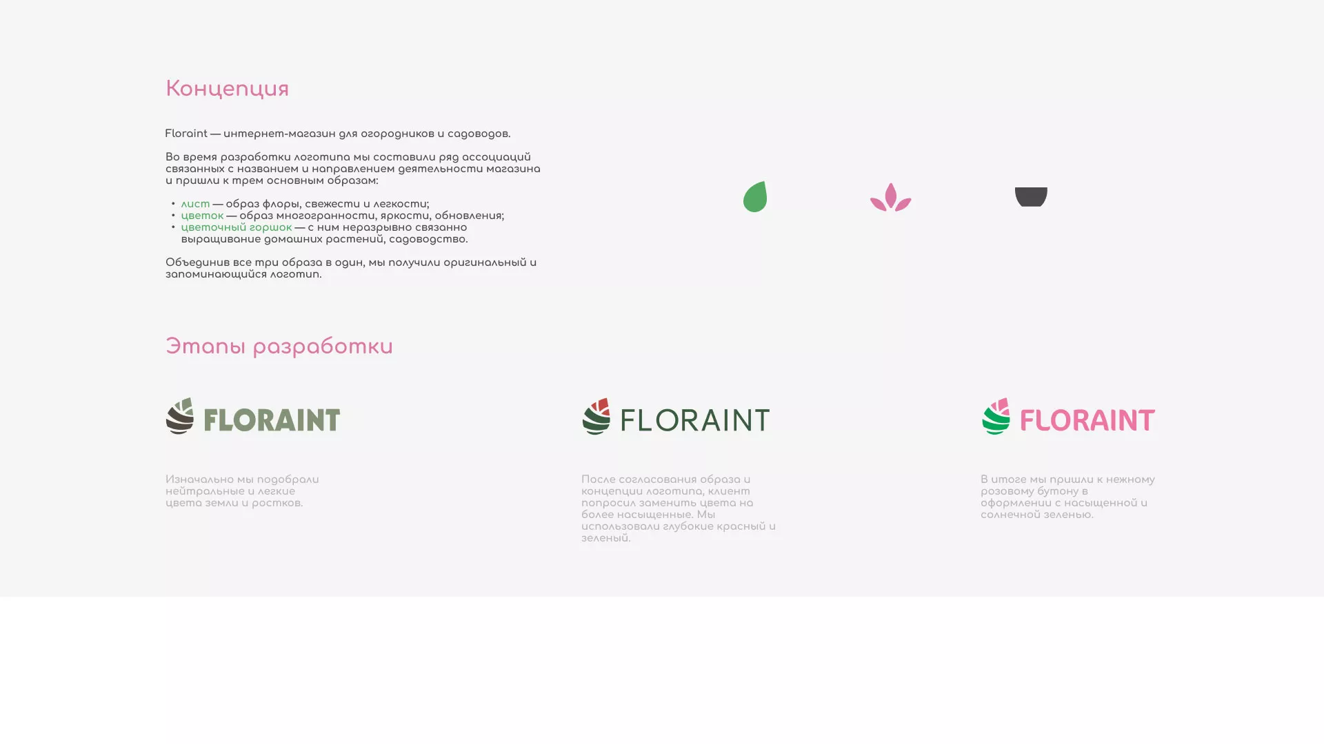Создание логотипа и интернет-магазина «FLORAINT» в Котельниче