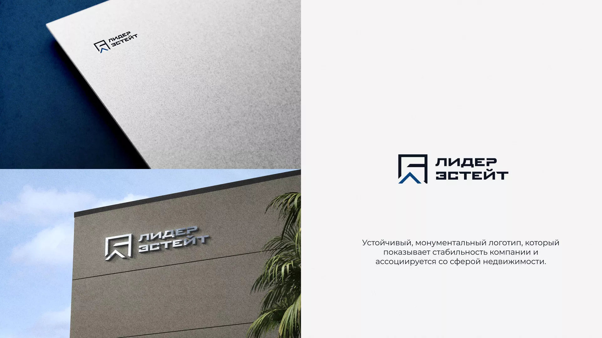 Разработка логотипа агентства недвижимости «Лидер Эстейт» в Котельниче